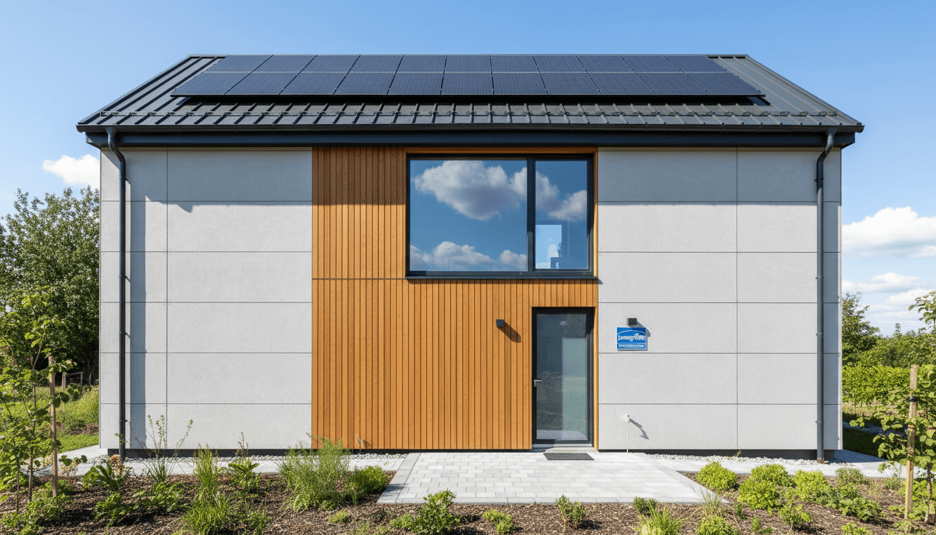 Maison rénovée avec façade modernisée et isolation performante